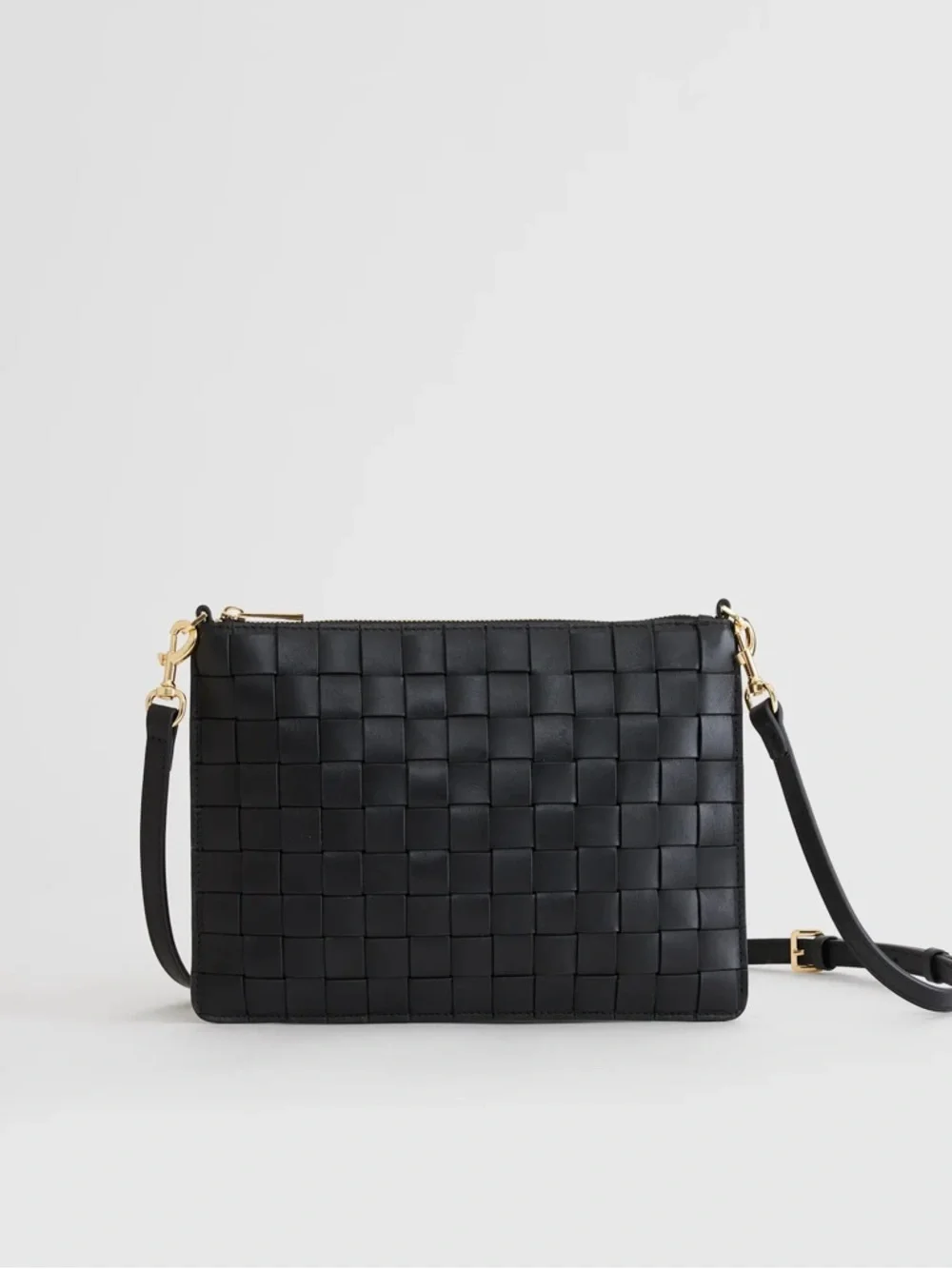 Quince Italian Leather Handwoven Convertible Crossbody - Picture 3 of 7